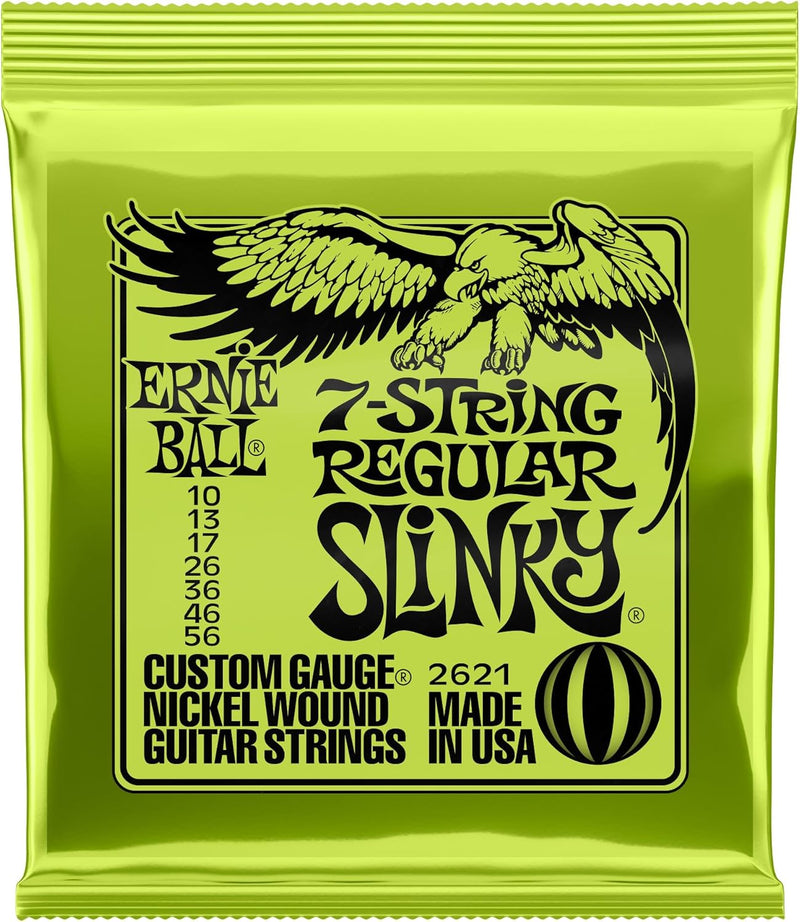 Ernie Ball Regular Slinky 7-String (10-56): Corde per Chitarra a 7 Corde