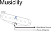 Musiclily Pro ST-FAT50S Staggered Alnico 5 Pickup