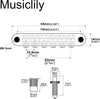 Musiclily Pro 52mm Ponte Tune-O-Matic Large Body